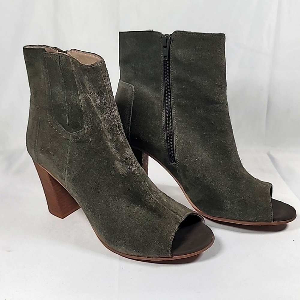 Blondo Olive Green Booties — image 2 of 8